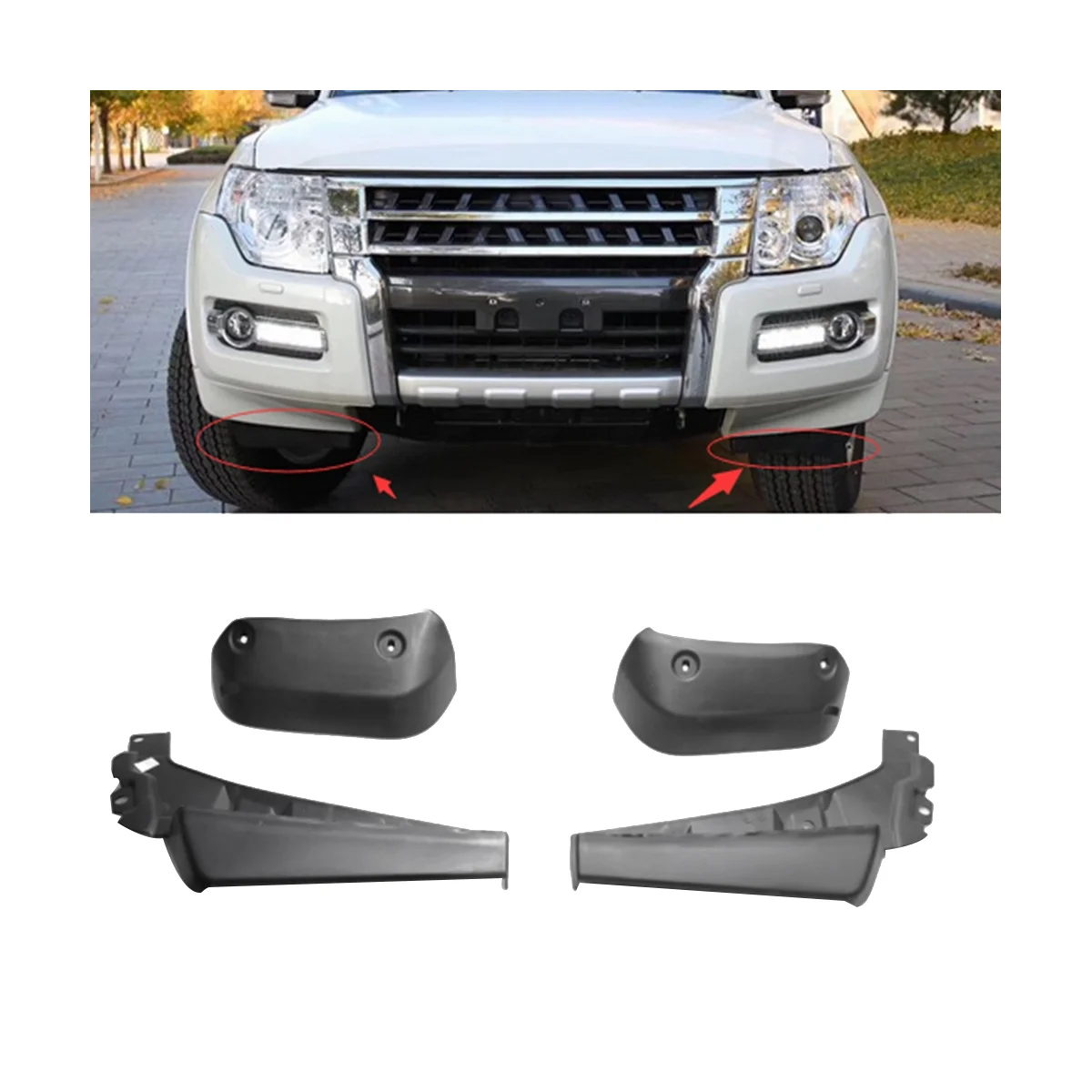 Брызговики для Mitsubishi Pajero Montero V93W V97W 6400A589 6400A590 7654A005