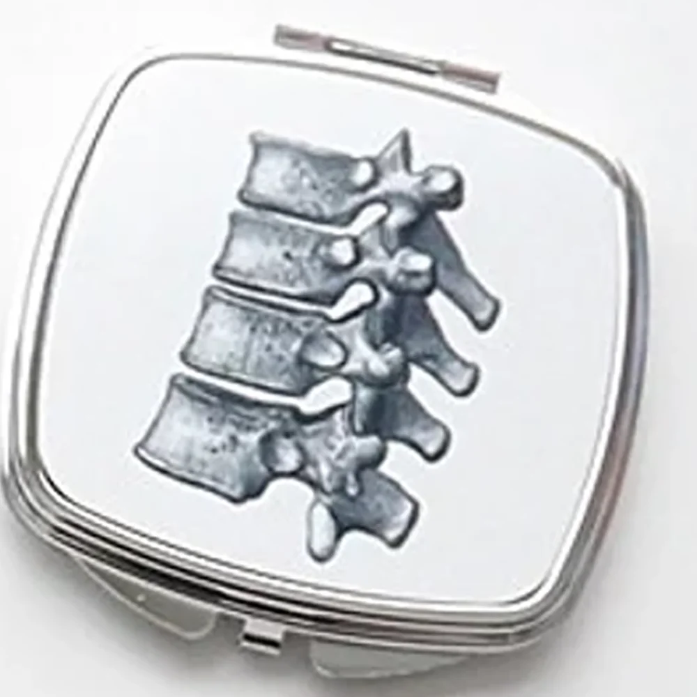 Готическое Анатомическое Сердце Череп Компактное Зеркало Украшение На Хэллоуин