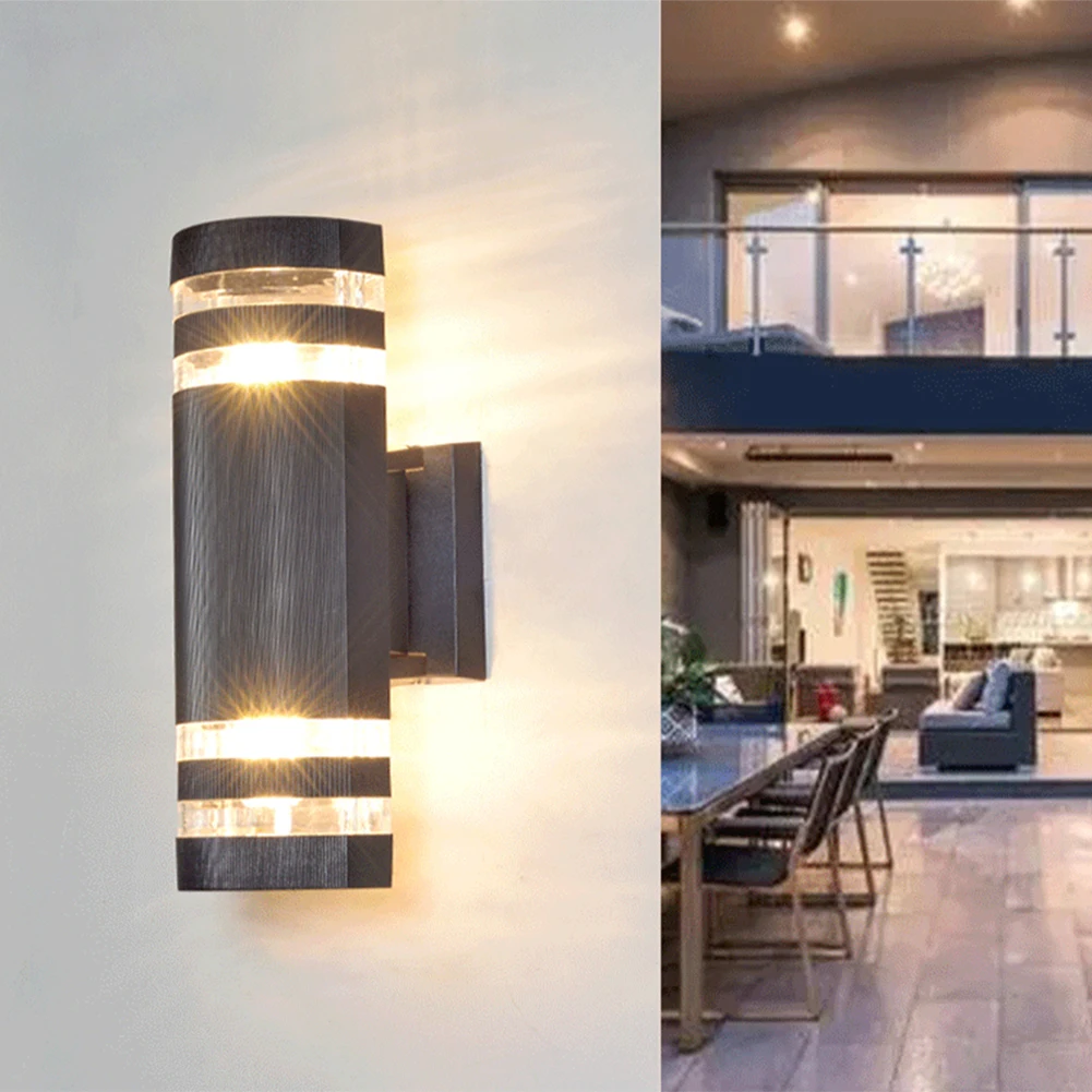 

Вертикальный двухсторонний настенный светильник, оболочка, наружное настенное украшение для сада, прихожей, ванной