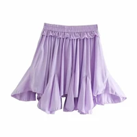 female chiffon elastic elastic waist elegant big swing skirt joint clothing fashion elastic waist sexy irregular ruffle skirt