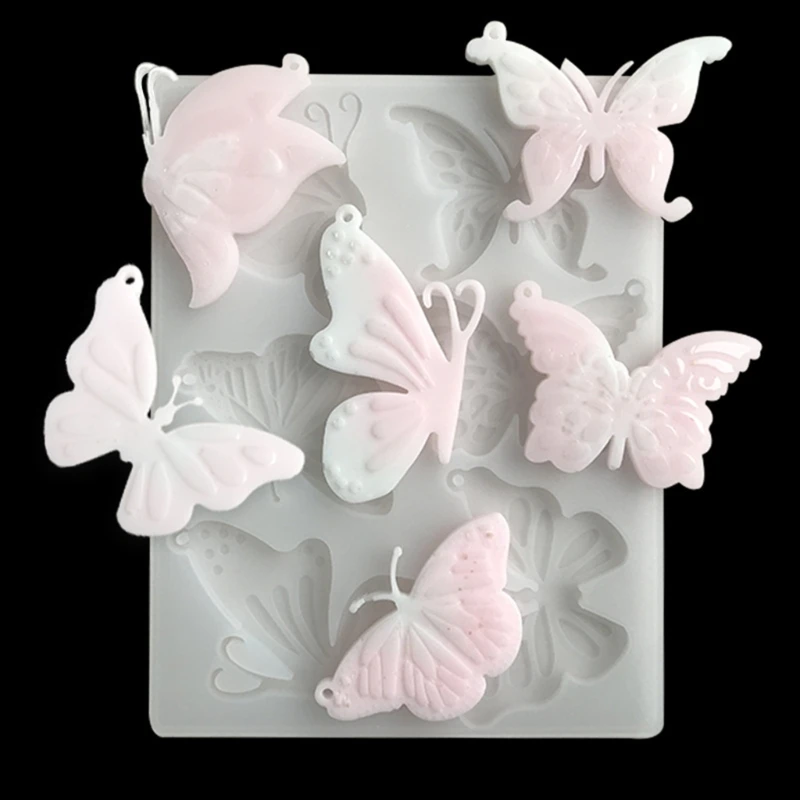

Silicone Keychain Mold Butterfly-Epoxy Resin Casting Mold Earrings Pendant Mold