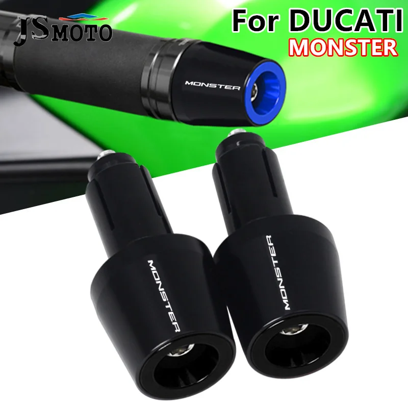 

22mm Handlebar Grips Bar End Caps For DUCATI MONSTER 400 620 695 696 796 Monster 821 1100 1200/S Motorcycle Accessorie Ends Plug