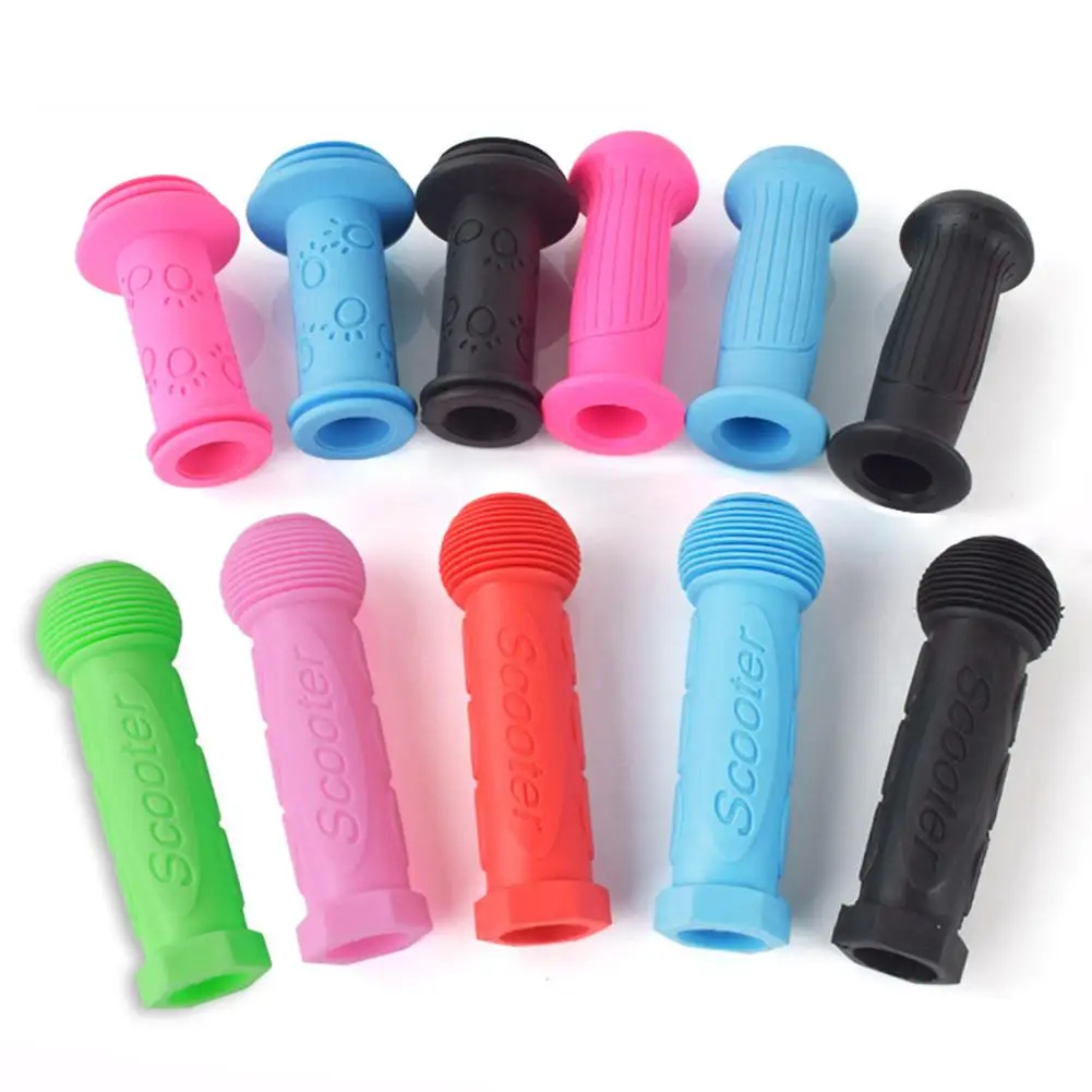 

1 Pair Kids Bicycle Handle Bar Grips Colorful Soft Comfortable Non-slip Scooter Handlebars Accessories