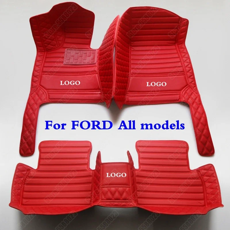 Изготовленные на заказ 3D автомобильные коврики для Ford Ranger Raptor Everest Edge Kuga C-max Fiesta