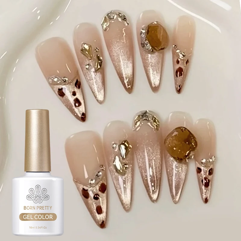 Осенний Магнитный Гель-лак для ногтей с леопардовым принтом