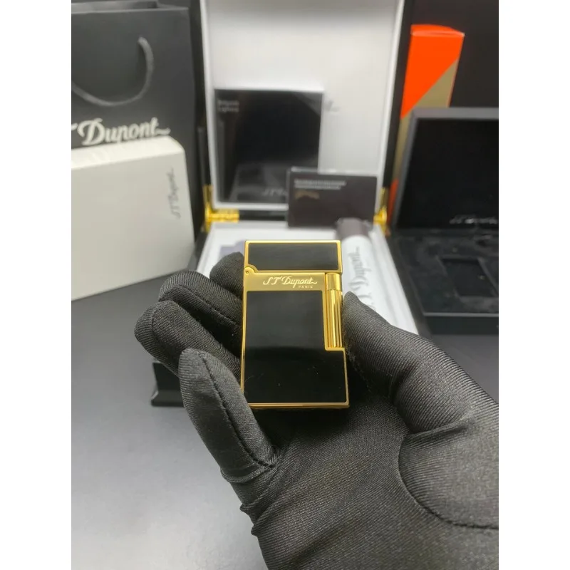 Металлическая газовая зажигалка зернистость открытое пламя дизайн с