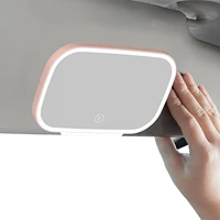 car vanity mirror with led lights smart touch control design visor lighted vanity mirror automobile makeup mirror with lights