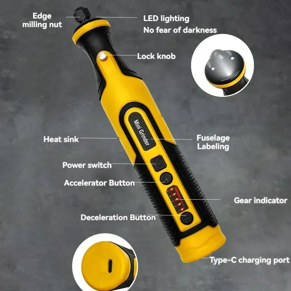 Беспроводной шлифовальный станок 7 2 В гравировальная ручка Беспроводная