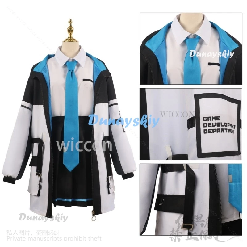Аниме игра синий архив косплей Tendou Arisu костюм пальто школьная форма JK матросское