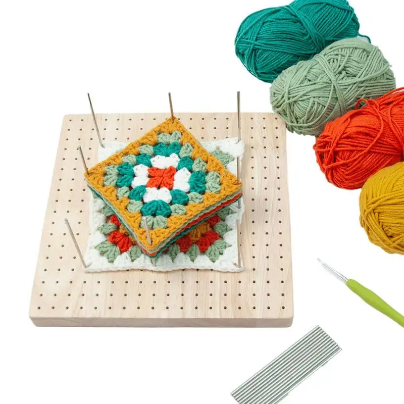 

Деревянная доска с блокировкой, шаблоны для шитья и вязания, узор в клетку, формирователь, 324 маленьких отверстий, бабушка, квадратное вязание крючком, рисунок для рукоделия