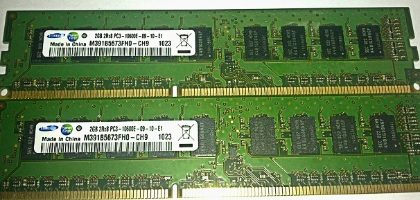 

RAM 2G 2RX8 PC3-10600E M391B5673FH0-CH9 DDR3 UDIMM ECC memory stick 1PCS