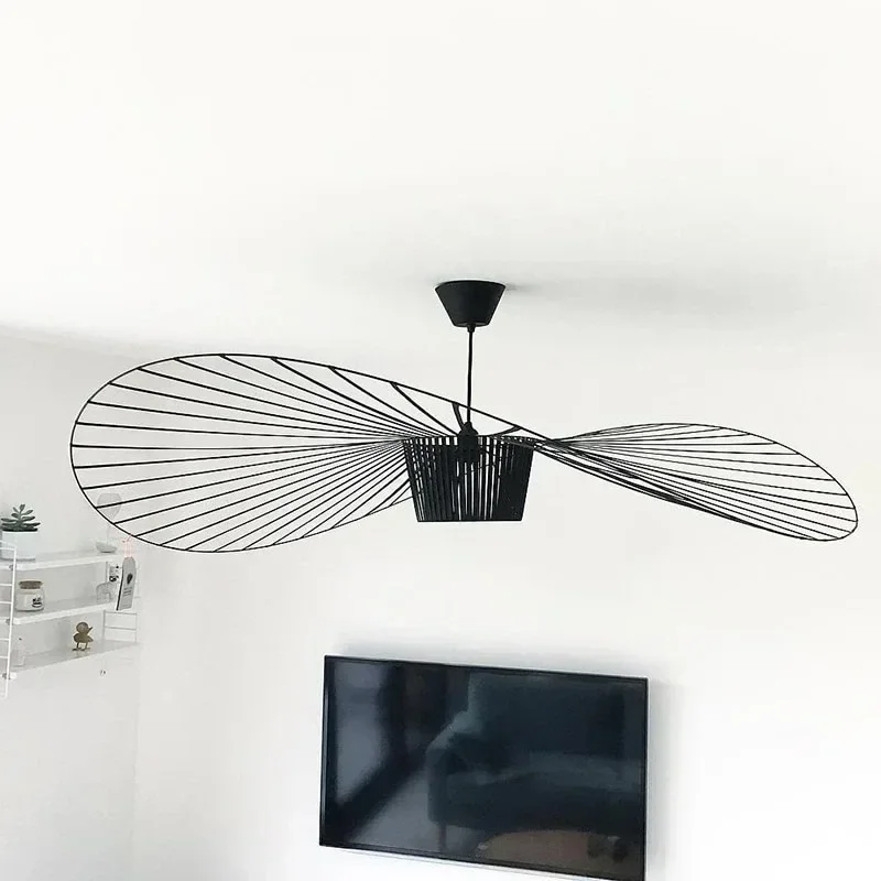 Современная итальянская трансграничная скандинавская соломенная шляпа лампа