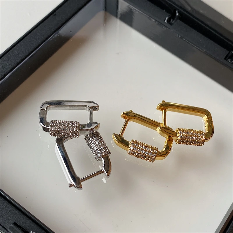 

Осенне-зимние большие квадратные серьги, подвески, Длинные винтажные модные серьги