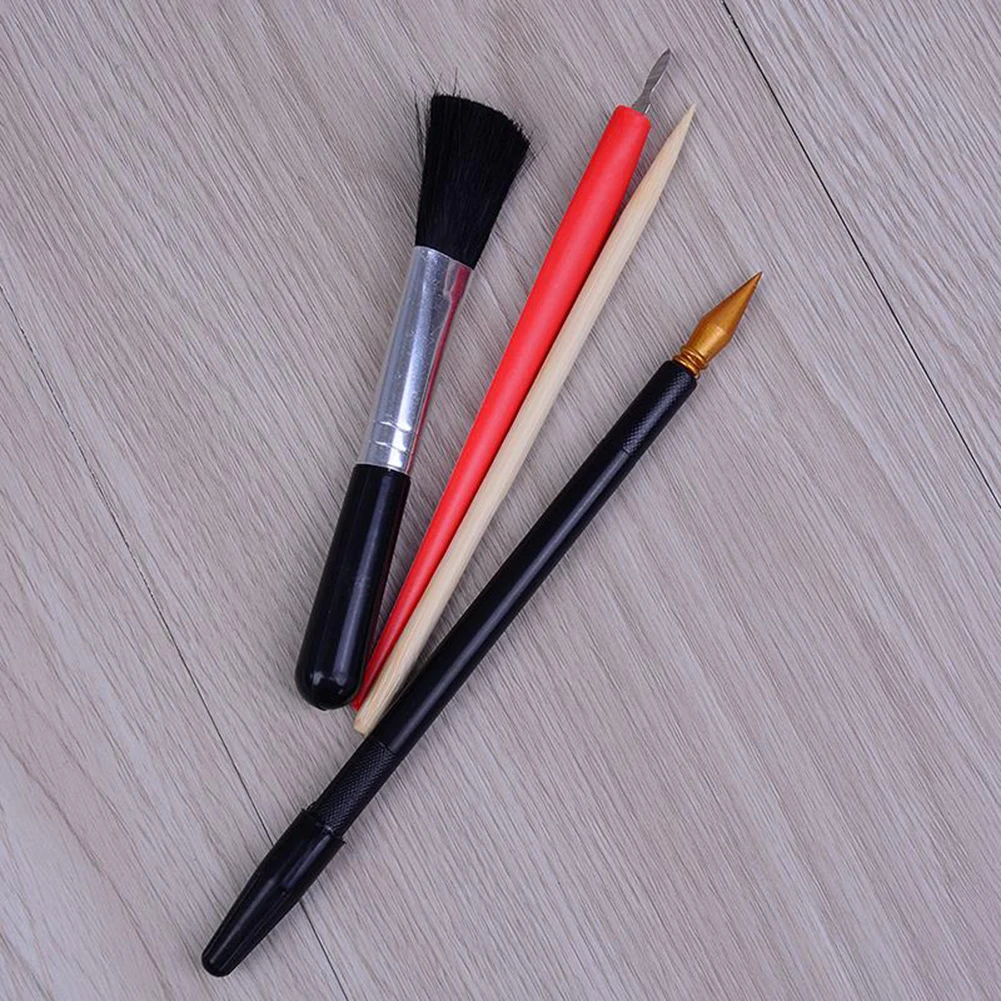

4PCS Painting Drawing Scratch Arts Tools Set Pen Brush Repair Fluid For Kids Birthday Christmas Gift Art Paper DIY Tool