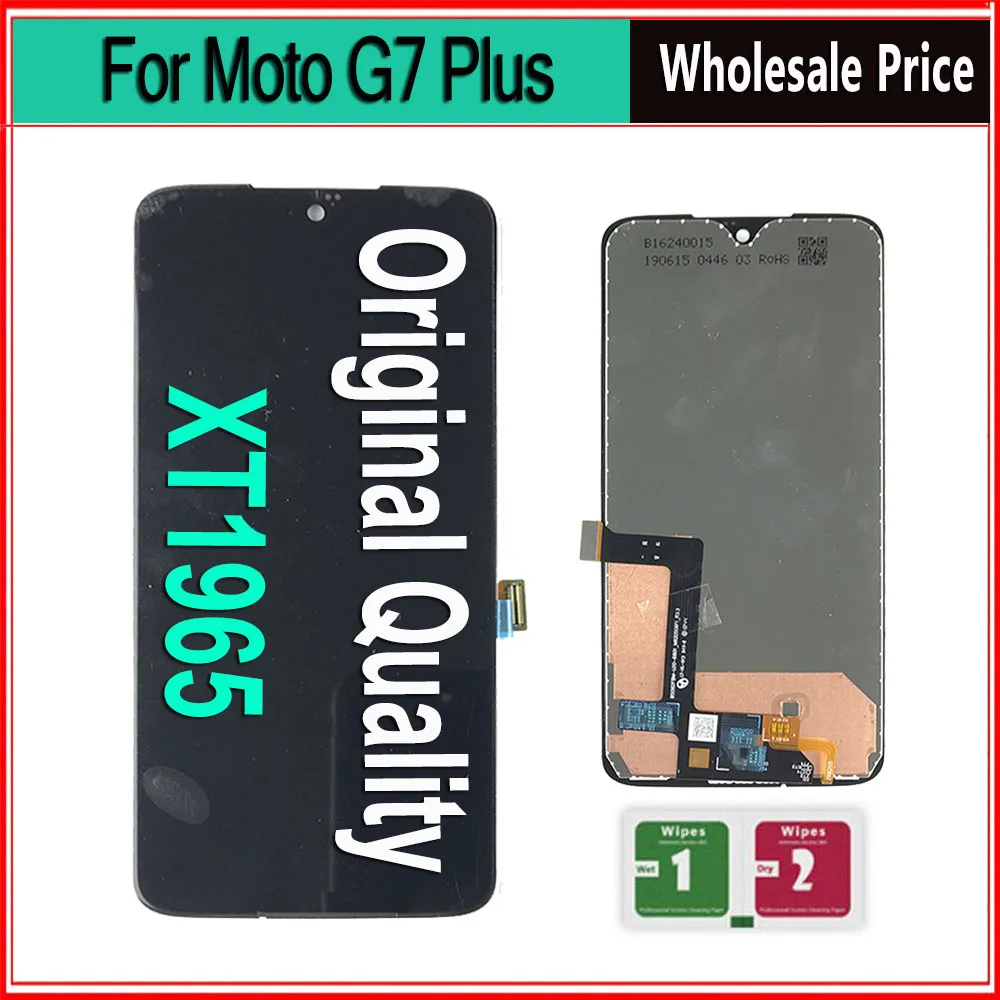 100% протестированный ЖК-дисплей для Motorola Moto G7 Plus дисплей оригинальный сенсорный
