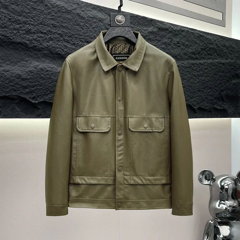 Sudanli Paul осень/зима черная мужская мотоциклетная куртка на флисовой подкладке с