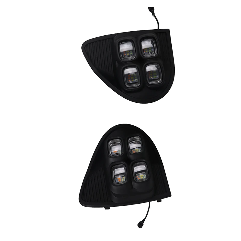 Трехцветные дневные ходовые огни с 4 глазами черного цвета DRL Front для Trumpchi 2018-2020