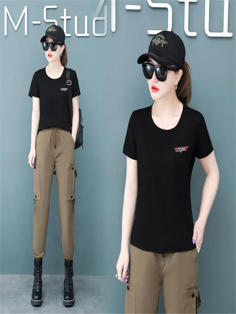 Женская камуфляжная футболка с круглым вырезом коротким рукавом | Мужская одежда