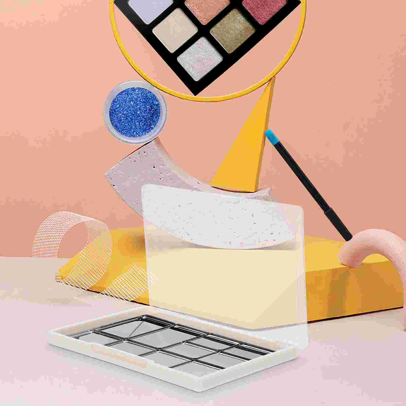 5 шт. магнитные поддоны для макияжа пластина теней век прозрачная крышка пустые