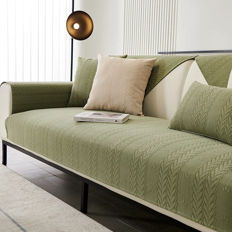 

Секционные чехлы на диваны из синели, полотенце, подушка для дивана, геометрические, современные, простые, универсальные, домашний декор, четыре сезона