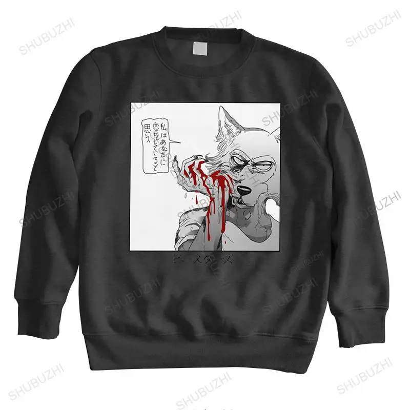 

Уникальная мужская Толстовка Beastars, хлопковые толстовки с длинным рукавом, Японские животные, волк, легоши, толстовки, аниме, пушистая Манга