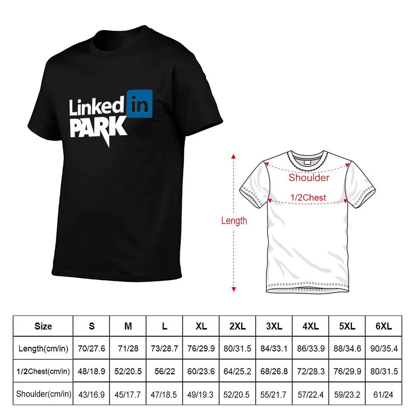 Футболка LinkedIn Park хлопковая мужская оверсайз