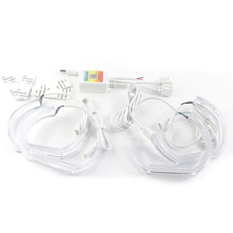 RGB многоцветные световые кольца APP управление DRL светодиодный комплект