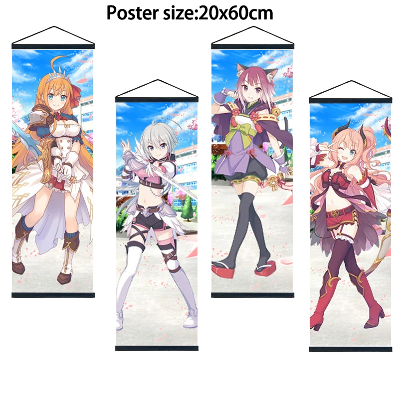 

Princess Connect Re:Dive Pecorine Tomo Wall Scroll, Anime Poster, Home Decoration, 20x60cm