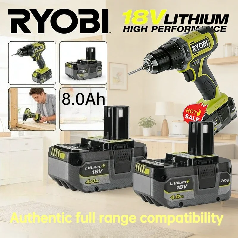 Фото Аккумулятор литий-ионный RYOBI 18V One+ P108, 100% оригинал, высокая емкость, для P104 P107 RB18L20 RB18L50 №2