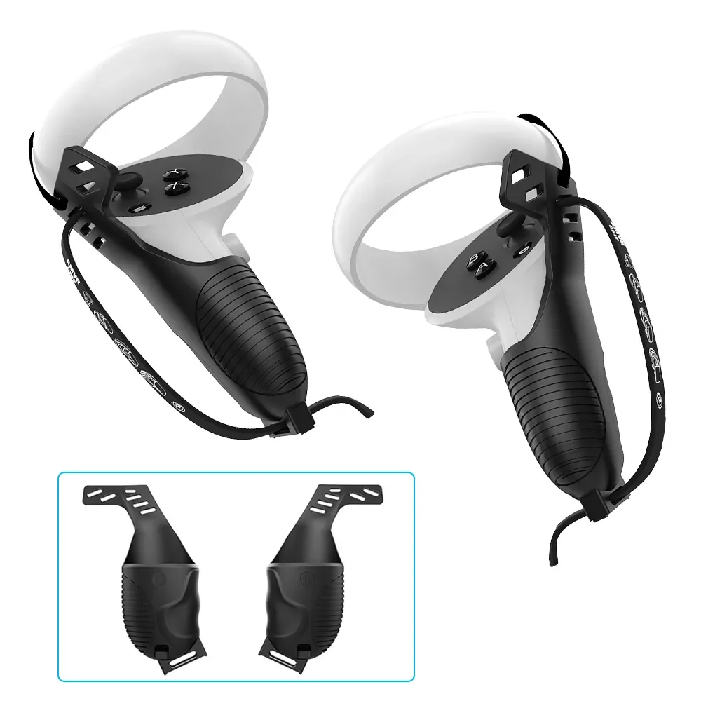 

Touch Controller Grip Cover For Oculus Quest 2 VR Handle Silicone Protective Case with Strap for Oculus Quest 2 Accessories