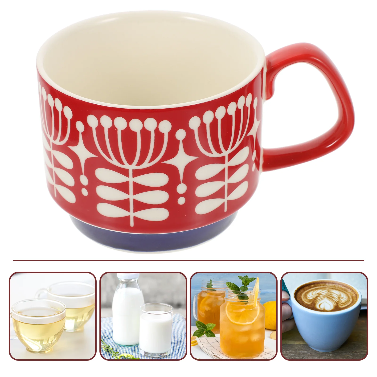 

Latte Coffee Cups Tea Coffee Cup Ceramic Latte Mug Cappuccino Mug Ceramic Mug for Home Coffee Kitchen Storage