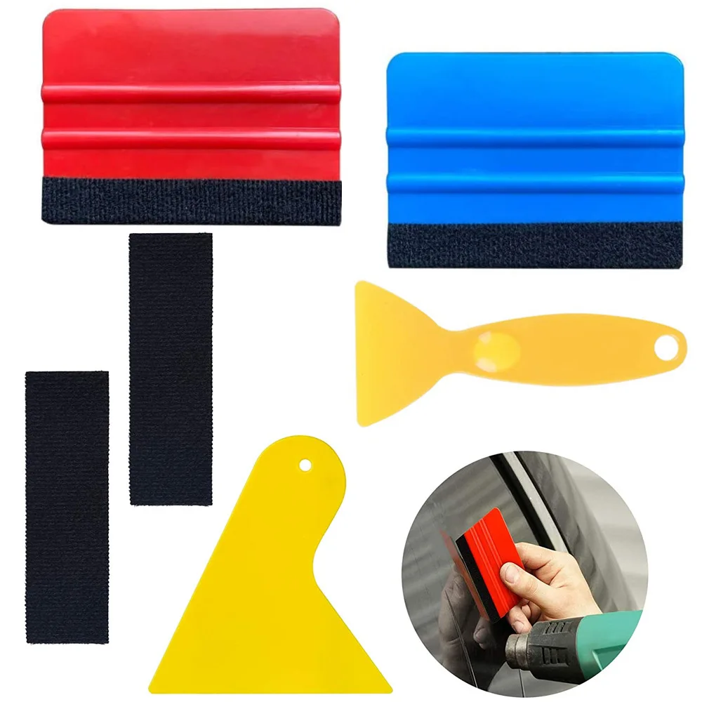 

6PCS Kleine Schaber Für Auto Fenster Film Auto Vinyl Wrap Werkzeug Kit Glas Reinigung Kann Verwendet Werden Für Mobile telefon F