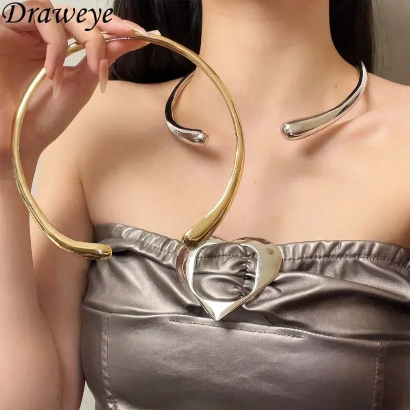 Ожерелья Draweye в стиле панк для женщин форме капли воды хип-хоп винтажном