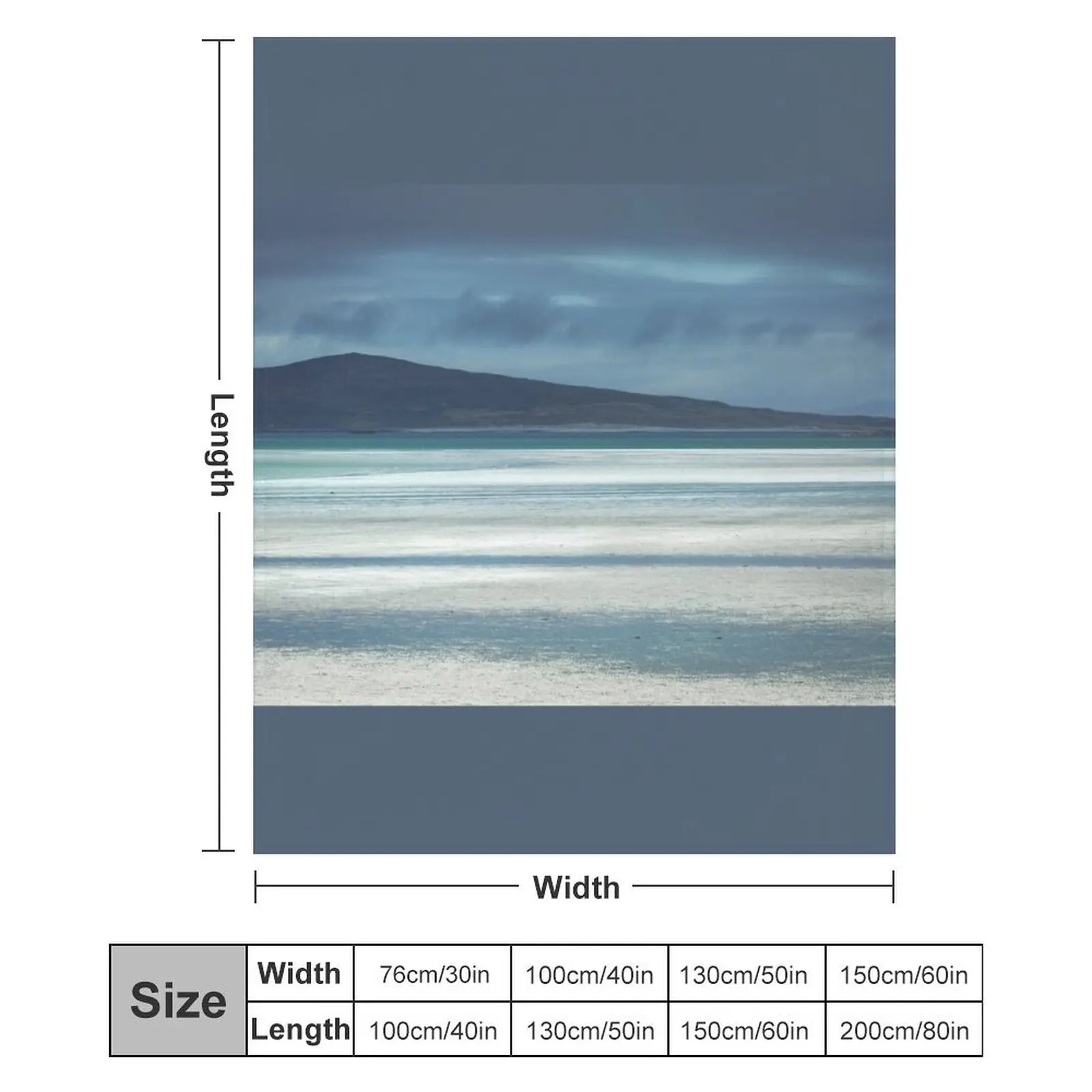 Одеяло Outer Hebrides North Uist Clachan Sands Scotland одеяло для волос термобелье путешествий летние