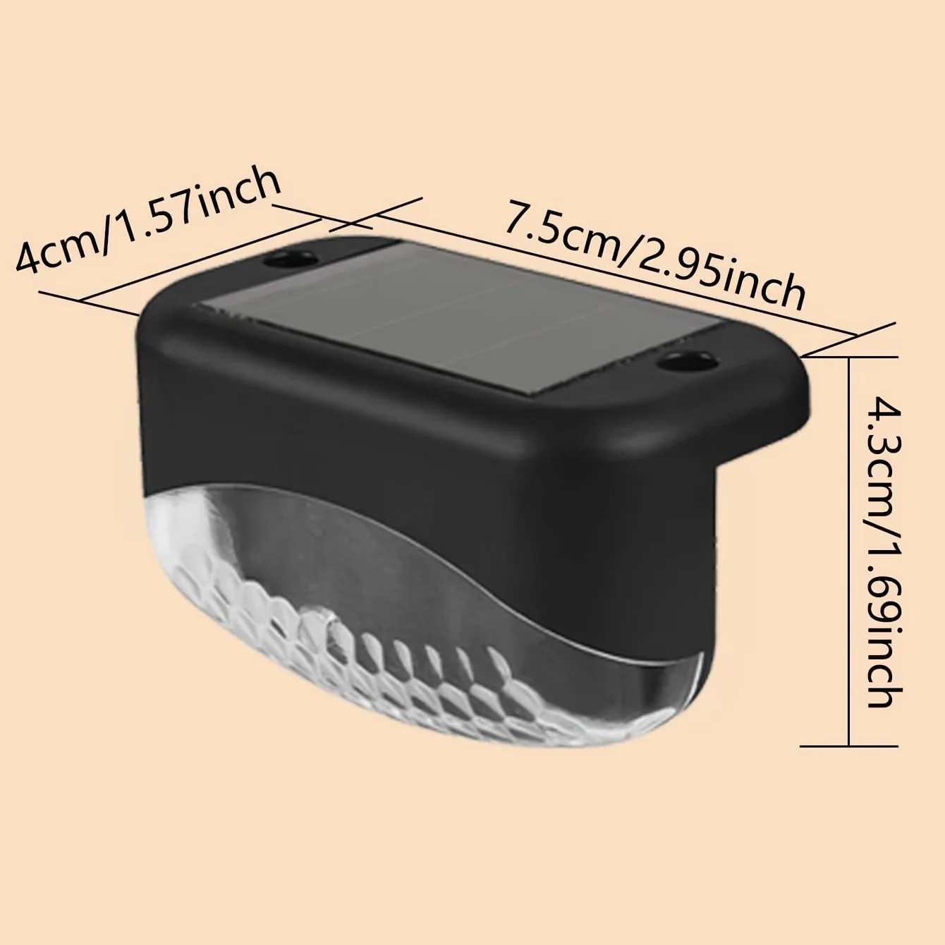 4 шт. солнечные палубные светильники уличные цветные лампы на солнечной батарее