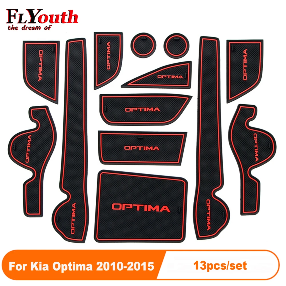 

13 шт./комплект, Противоскользящие коврики для дверей Kia Optima 2010-2015