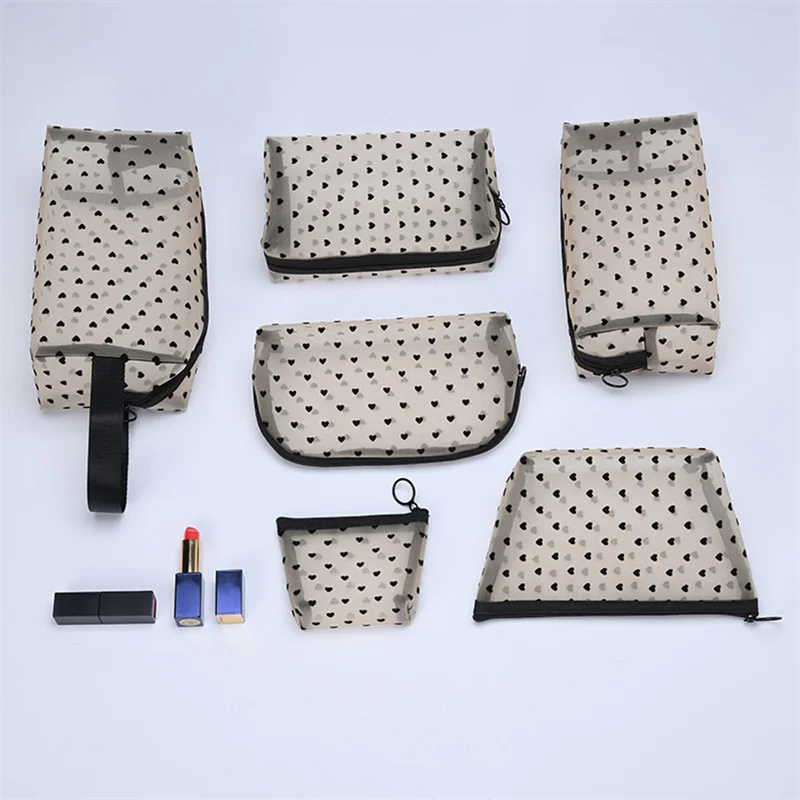 

Women Portable Cosmetic Storage Bags Multifunction Toiletry Storage Bags Makeup Brush Organizer Pouches Ultralight Handbags