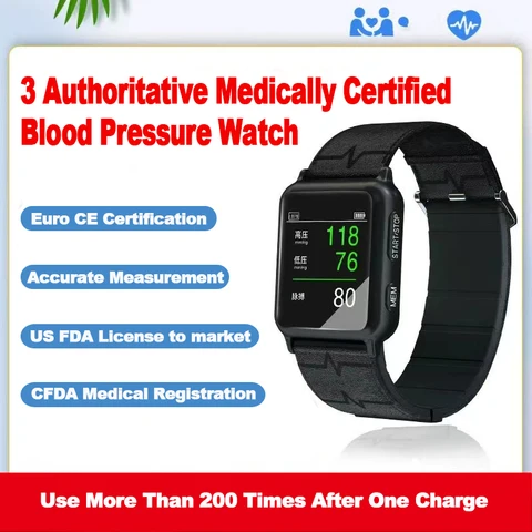 Оригинальные наручные Смарт-часы с точным измерением артериального давления, регистратор сильного срока службы батареи, медицинские Смарт-часы с мониторингом здоровья для мужчин