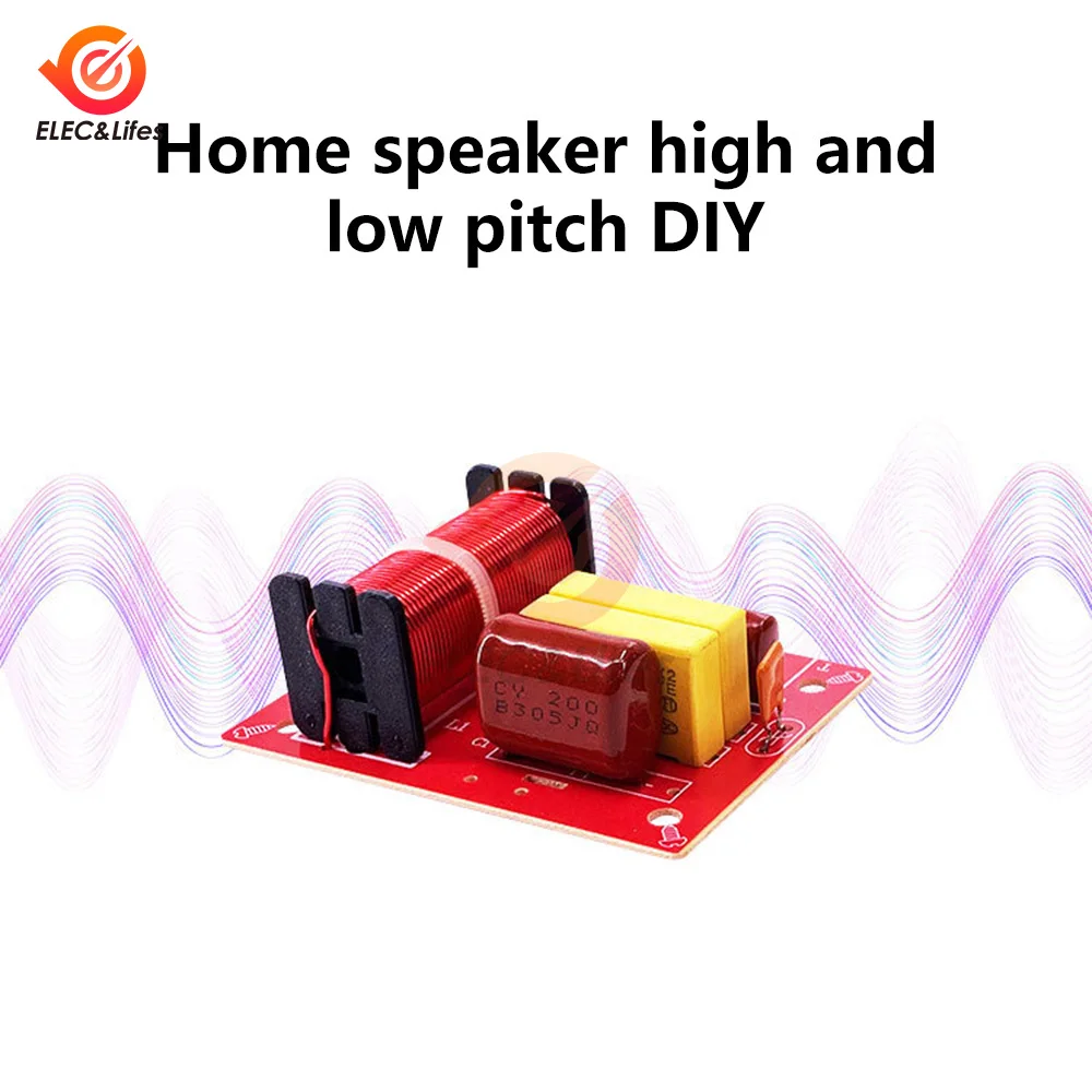 80 Вт динамик плата делителя частоты 2-полосный высокие Hi-Fi аудио кроссоверный