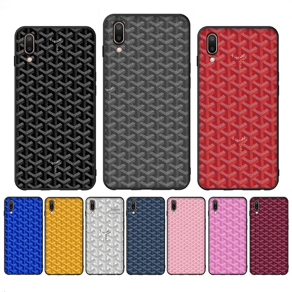 Fashion Luxury G-Goyards Phone Case For Redmi Note 4 X 5 A 6 7 8 T 9 9S 10 11 11S 11Epro Poco M3 Pro