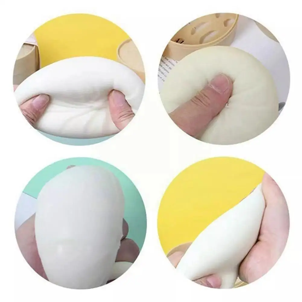 

8cm Steamed Stuffed Bun With Simulation Steamer Soft Gift Relief Squeeze Anti Fidgets Decompress Stress Squishy Kid Birthda Z9t1