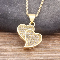 nidin romantic simple heart necklace exquisite crystal zircon pendant chain elegant female collarbone chain wedding jewelry gift