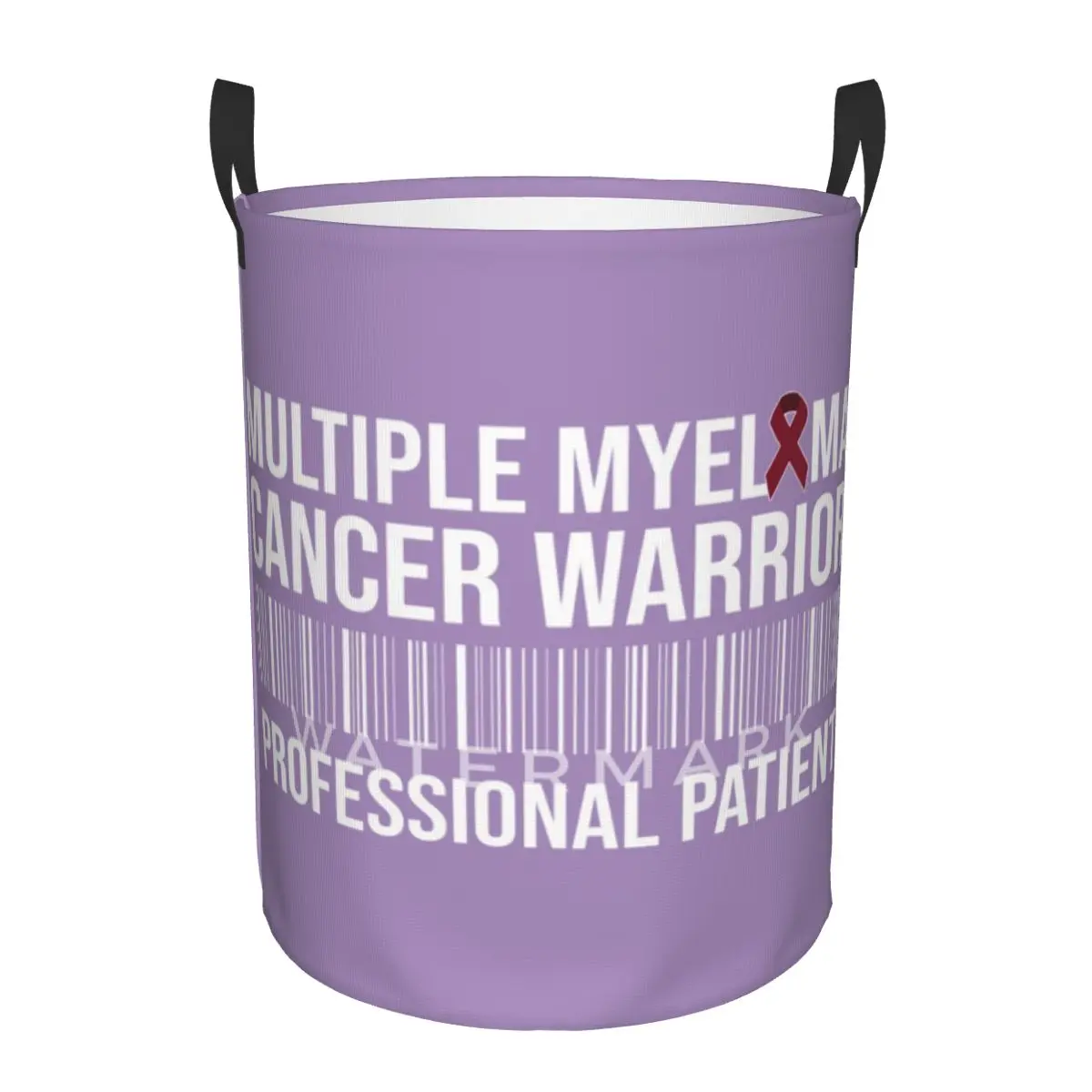 

Multiple Myeloma Cancer Survivor Patient Warrior Circular hamper,Storage Basket Waterproof bathrooms books