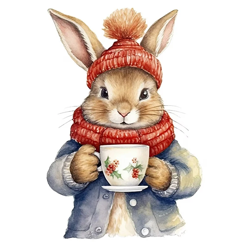 

ПВХ наклейки для стен "Зимний кот щенок мышь"