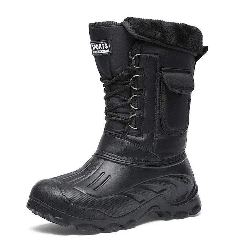 

Мужские зимние ботинки, теплые водонепроницаемые кроссовки 2023, для активного отдыха, рыбалки, снега, рабочие ботинки, мужская обувь, рыболовные ботинки