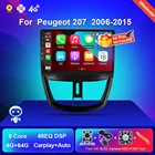 Y18 автомобильный радиоприемник с охлаждающим вентилятором для Peugeot 207 2006-2015 Android 10, 4G, , навигация, GPS, 2din, аудио для автомобиля