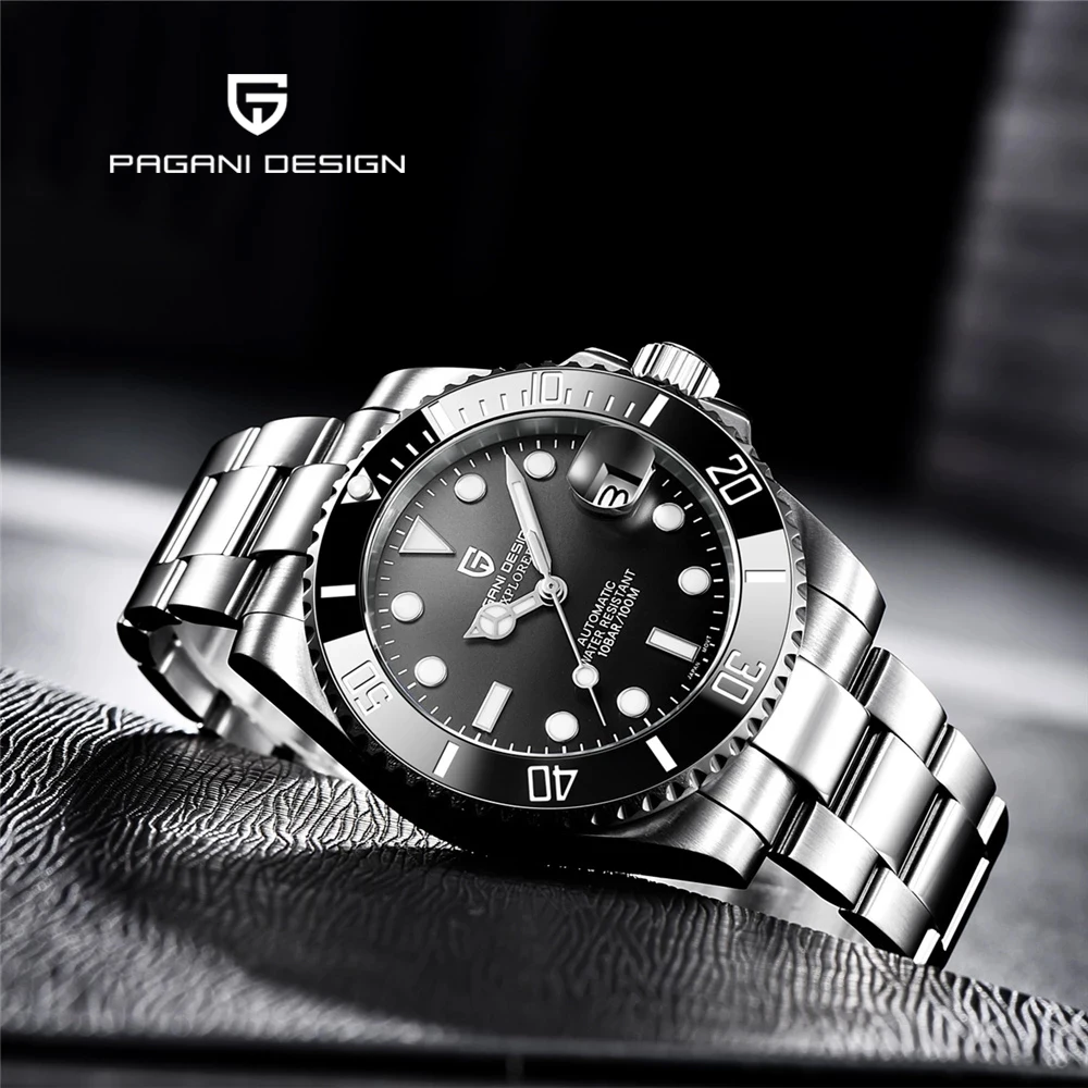 

2023 New PAGANI DESIGN NH35A Diving Men's Watches Automatic Mechanical Watch For Men Top Brand Luxury Waterproof Sapphire Mirror