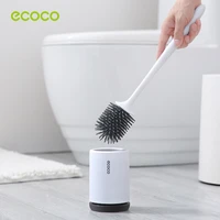 long handle soft bristle cleaning brush wall mounted toilet brush no dead corner toilet brush with base bathroom accessories