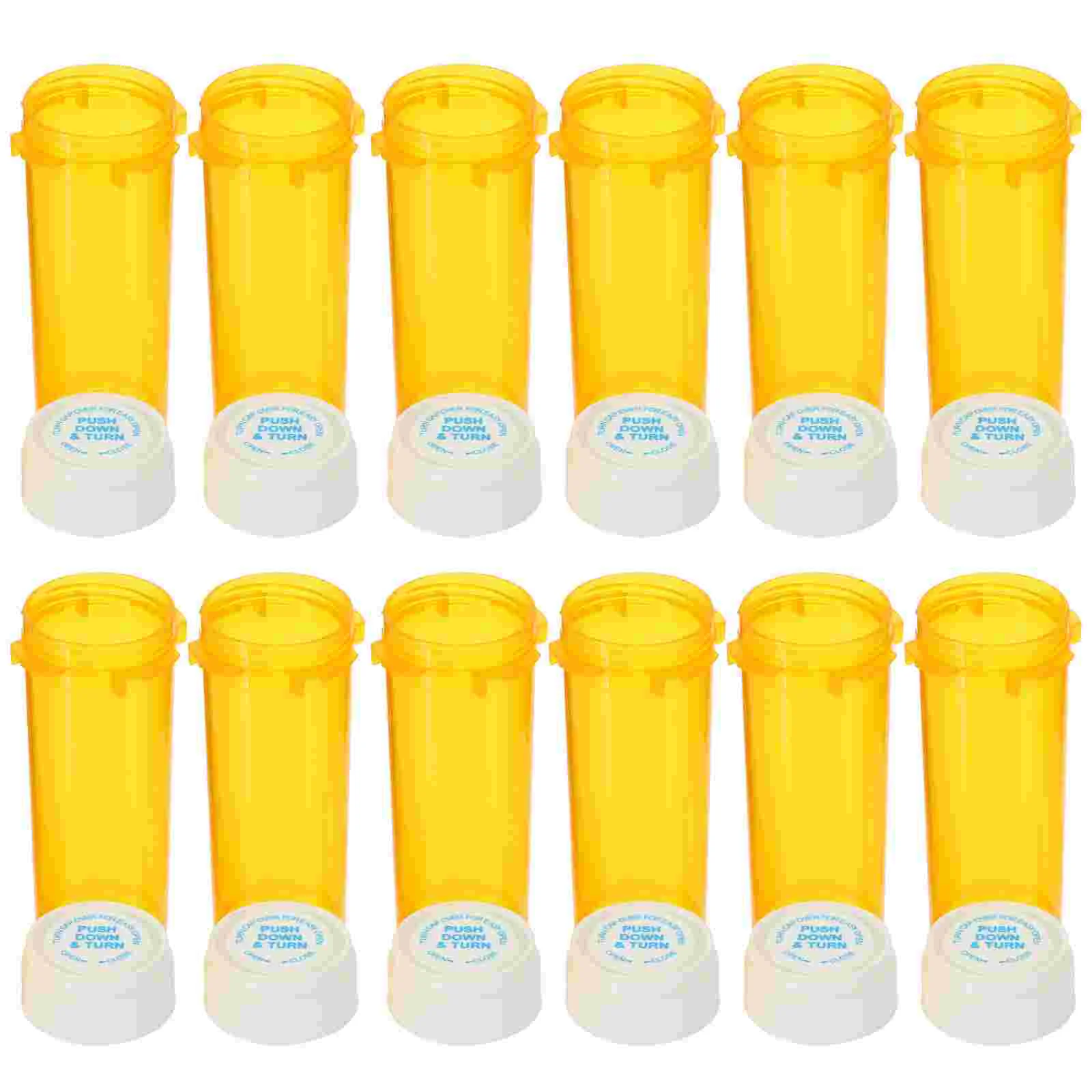 

12Pcs Holder Portable Mini Drugs Bottle Convenient Organizer Outdoor Emergency Prop(30ml)