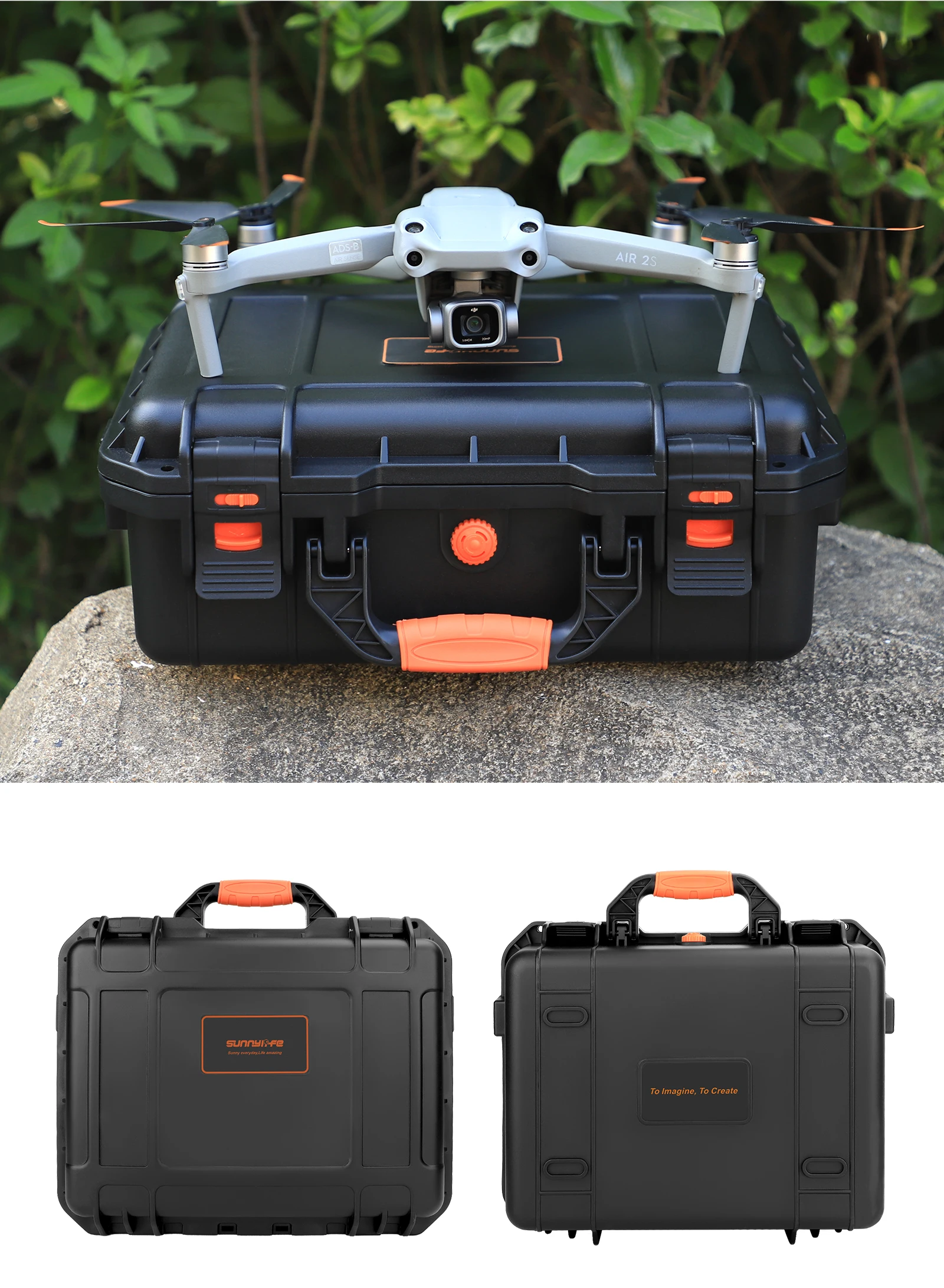 Explosion-proof Box HandBag for DJI Air 2S for Mavic Air 2 Hard shell Waterproof Box for Air 2S/2 Drone Accessories Storage Case enlarge